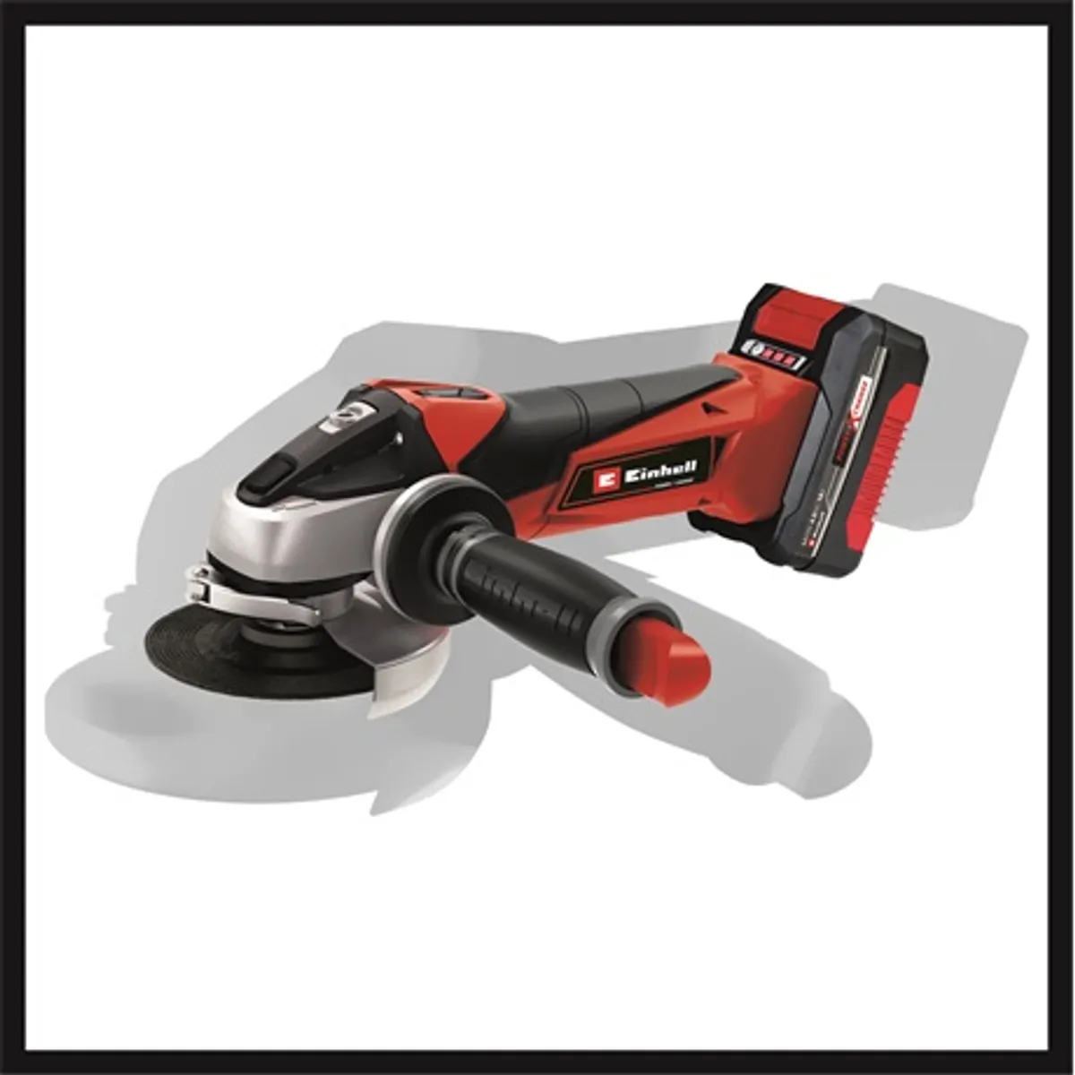 Einhell TE-AG 18 115 LI 1X4 0Ah Sarokcsiszoló 18V Li-Ion 115mm softgrip 3 pozíciós pótfogantyú #2