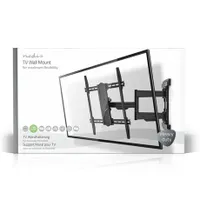 Nedis TVWM6570BK szabadon mozgatható fali TV-tartókonzol 43-90" 70 kg forgatható dönthető 3 forgáspont 70-800 mm VESA 400x400 #6
