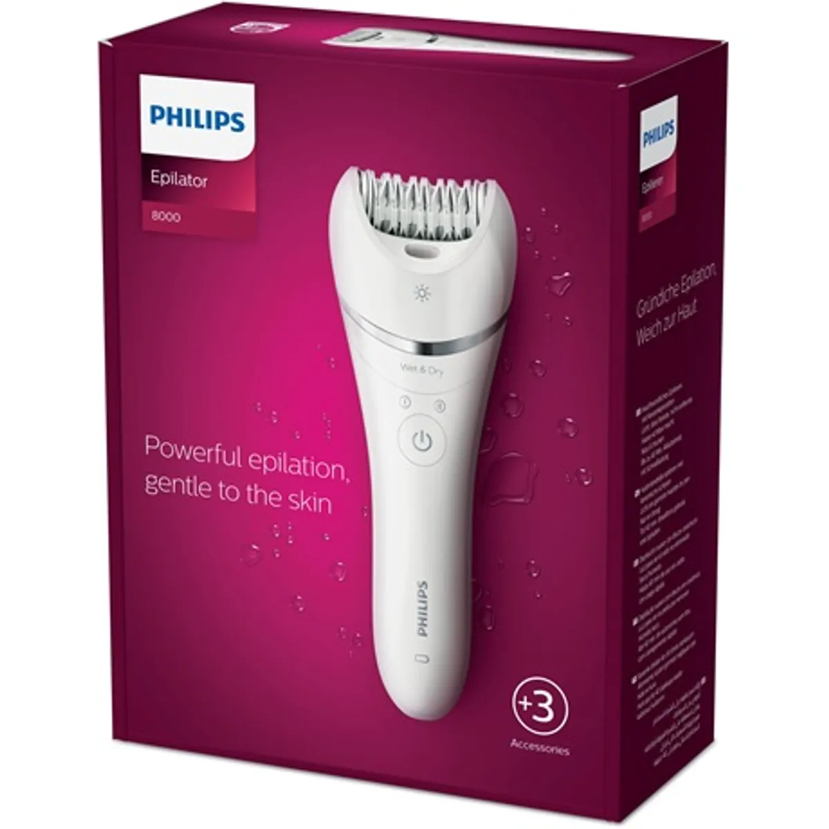 Philips BRE700/00 Satinelle Advanced epilátor nedves és száraz Opti-light S alakú markolat #3