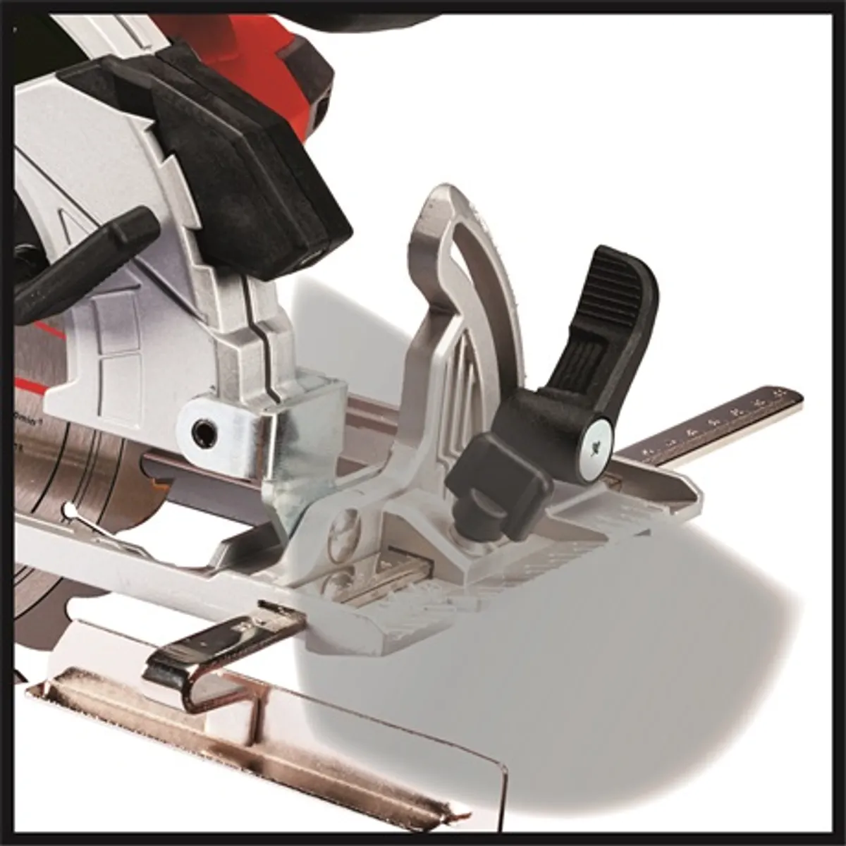 Einhell TE-CS 18/165-1 LI - SOLO Akkumulátoros kézi körfűrész 165 mm, 4200 min-1, LED világítás, porelszívó, szerszám nélküli beállítás #4