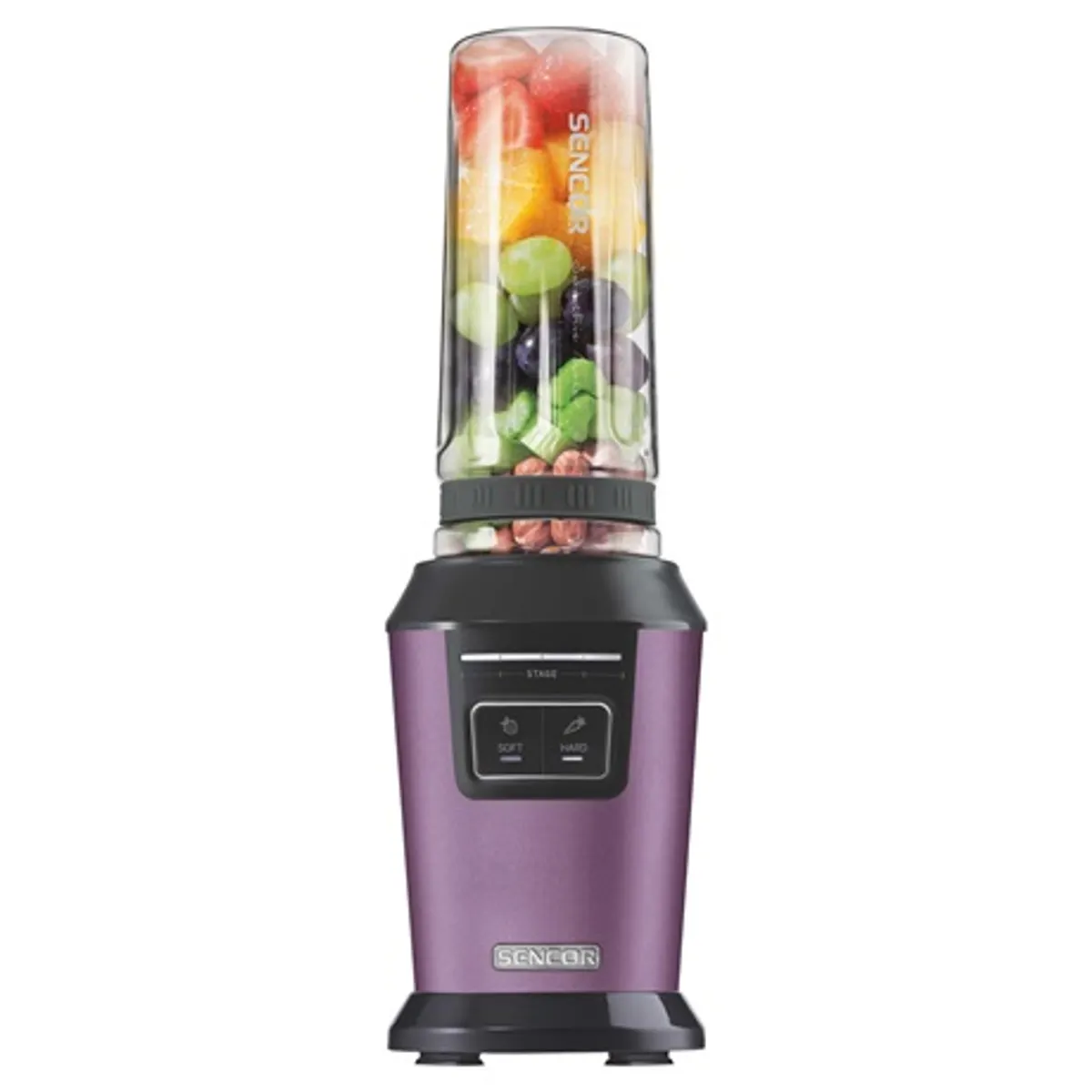 Sencor SBL7173VT smoothie készítő készülék 800 W 2 program puha és kemény vákuum technológia titan bevonatú kések BPA mentes Tritan palackok #3