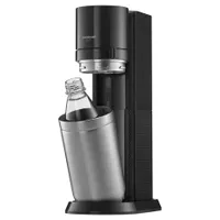 Sodastream DUO BLACK CQC Duo Quick Connect patron; kompatibilis üveg és műanyag DUO palackokkal; állítható szénsavosság: lágy, közepes, erős; fekete