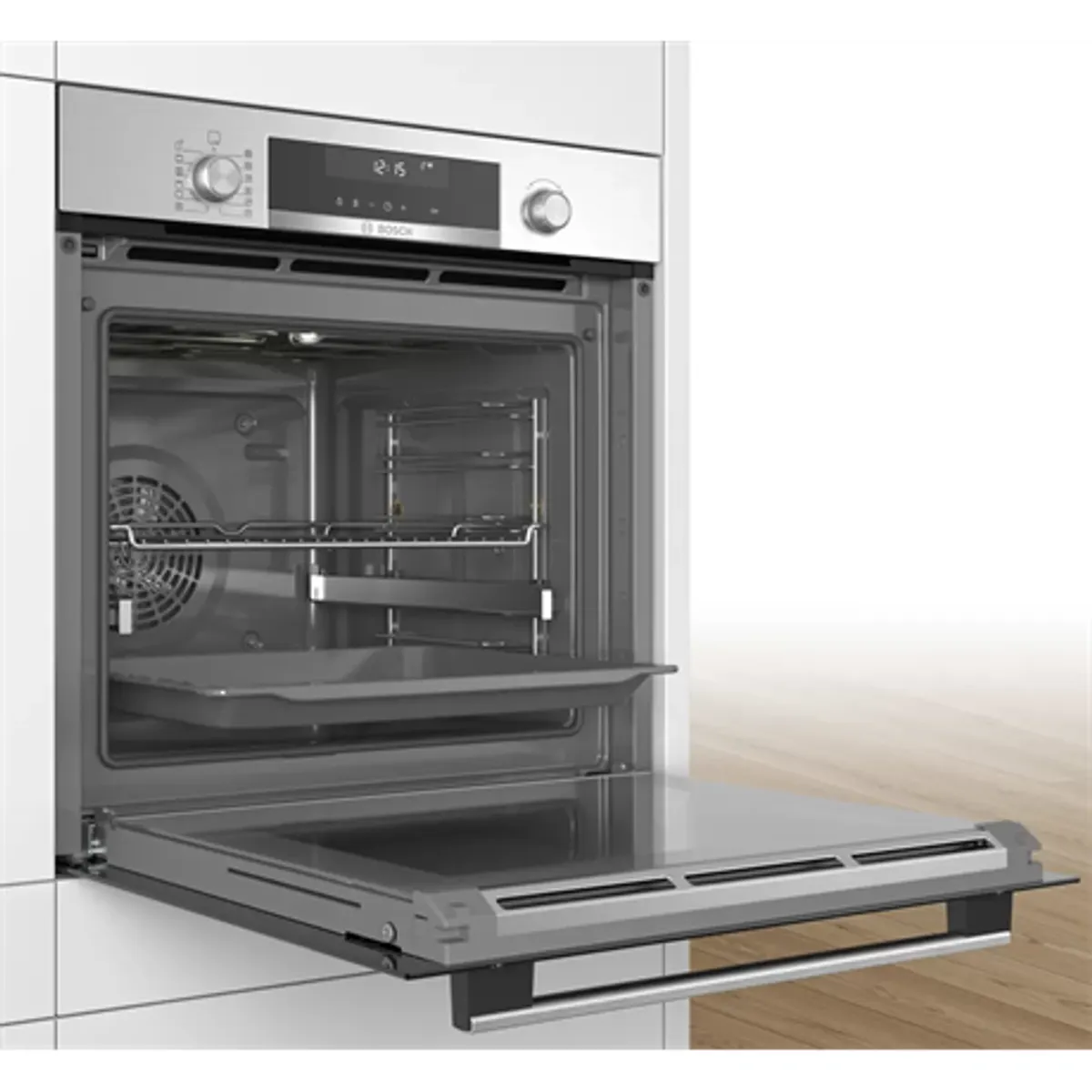 Bosch HBA5785S6 beépíthető sütő, 71 l, 9 funkció, 3D hőlégbefúvás, pirolitikus öntisztítás, AutoPilot30, maghőmérő, Home Connect #4