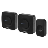 Emos P5730 vezeték nélküli csengő 433 MHz 90 dB 52 dallam IP56 vízálló gomb automatikus párosítás 180 m #1