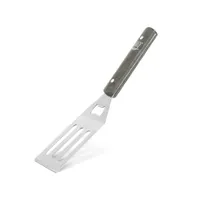 BBQ 56304C Grill eszköz készlet 4db csipesz húsvilla lapát kés beépített sörbontó hordtáska rozsdamentes acél fej fa nyél #5