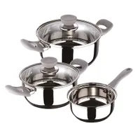 Bergner SG-8045 edénykészlet 5 részes indukciós rozsdamentes acél belső mérőskála #1