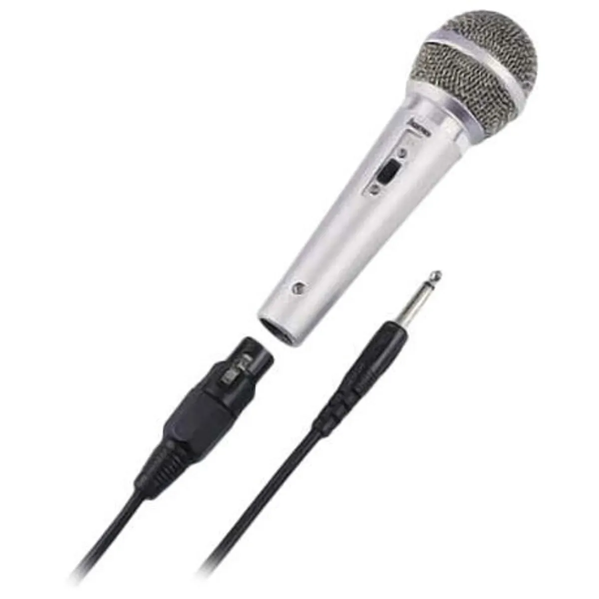 Hama 00046040 DM 40 kardioid dinamikus mikrofon impedancia 600 ohm frekvencia 100 Hz - 10 kHz kábel 2,5 m XLR mono ezüst #1