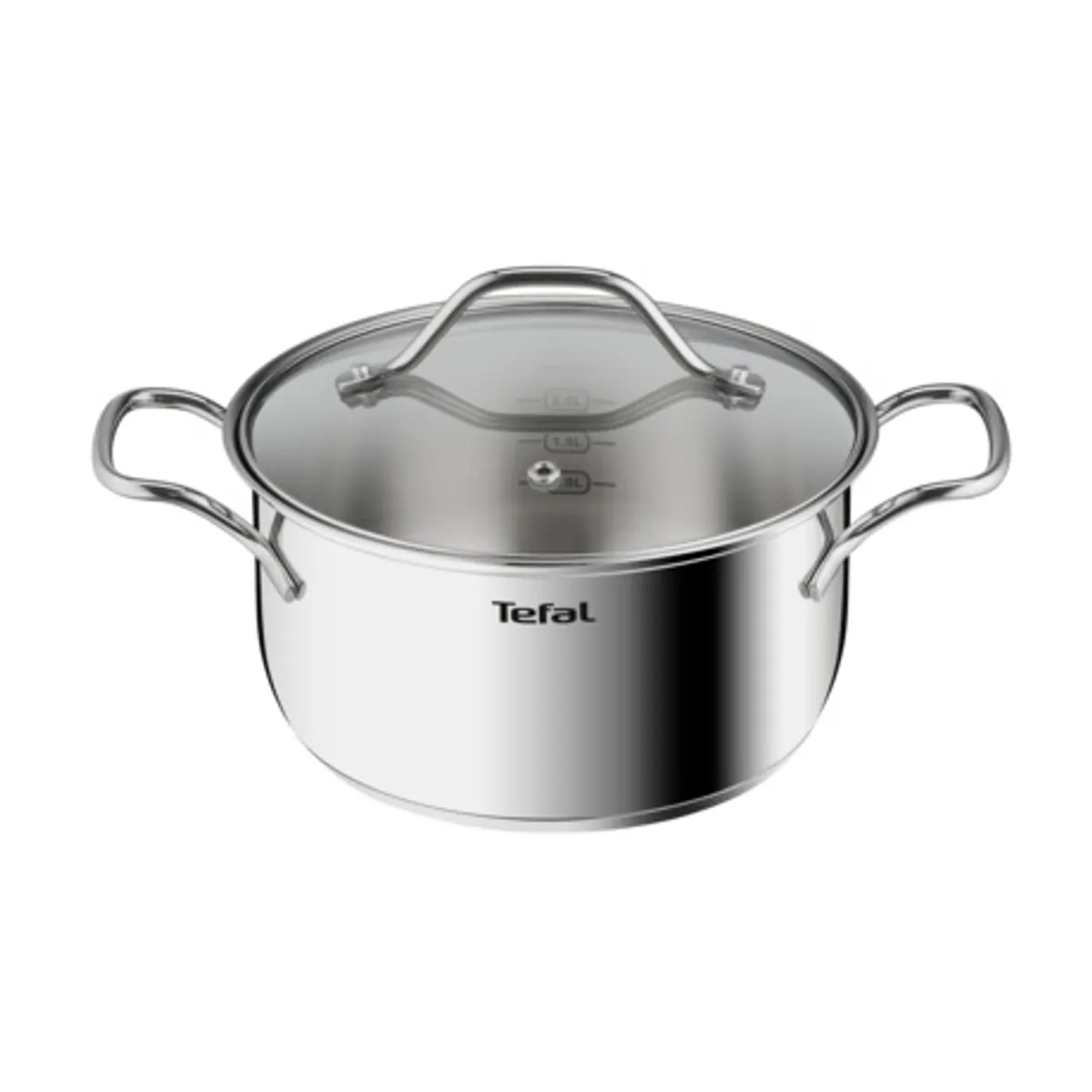 Tefal B8644474 Intuition nyeles lábas fedővel 20 cm rozsdamentes acél indukciós kompatibilitás #1