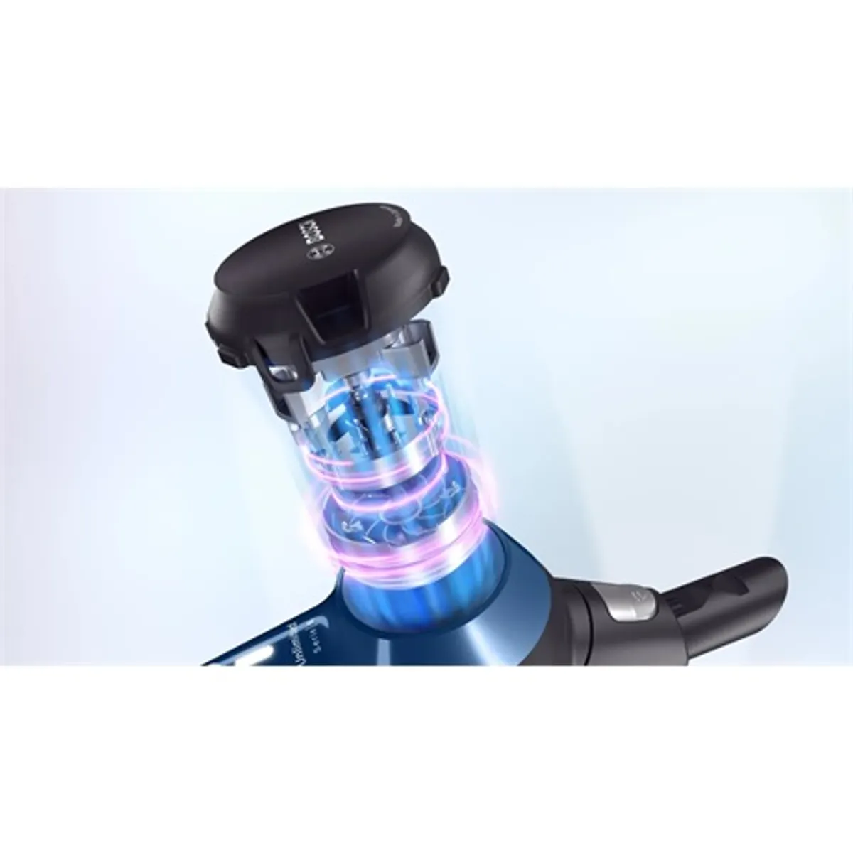 Bosch BCS611P4A Unlimited Serie6 éjkék vezeték nélküli álló porszívó 18 V 30 perc üzemidő, motoros szívófej, 2in1 kárpitszívó és bútorkefe #9