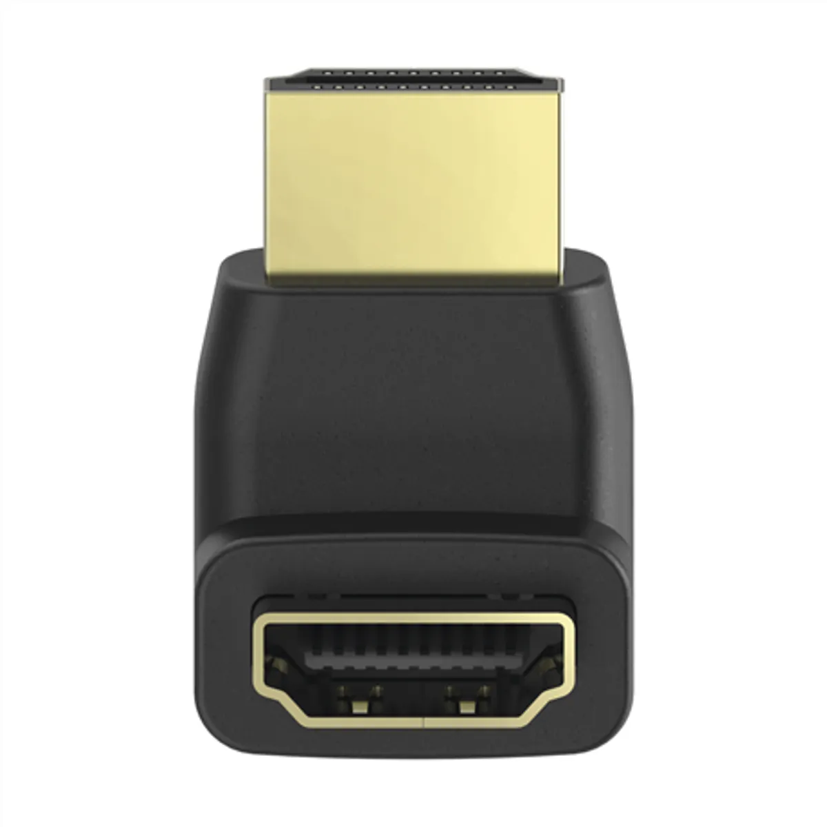 Hama 00205164 FIC HDMI Winkeladapter 90 fok aranyozott dugó alacsony érintkezési ellenállás 90 fokos szög lefelé #1