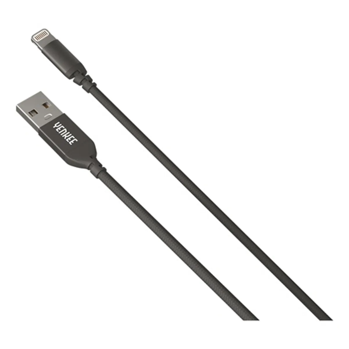 Yenkee YCU 612 BK Töltő- és adatkábel USB 2.0 Lightning MFI 2 m fekete alumínium csatlakozó #1