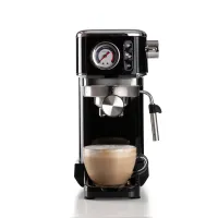 Ariete 1381.BK Moderna Slim eszpresszó 15 bar nyomás 1.3 kW 14 cm széles E.S.E. pod kompatibilis maxi cappuccino eszköz gőz automata kikapcsolás fekete #6