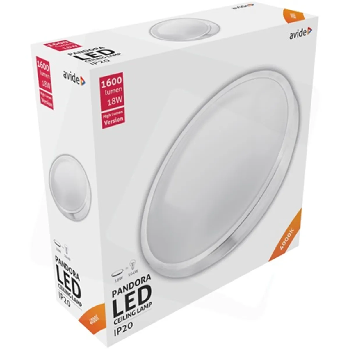 Avide ACLO33NW-18W-ALU Pandora (ALU) 18W 330x100mm 4000K 1600lm #2
