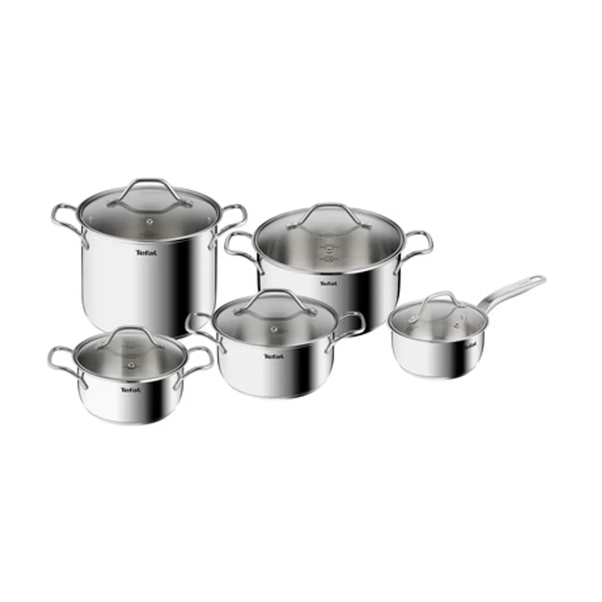 Tefal B864SA74 Intuition edénykészlet 10 részes rozsdamentes acél #1