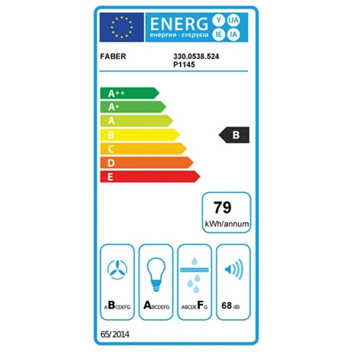 Faber STEELMAX EV8 LED BK-X A55 EV8 BK-X A55 550 mm szélesség érintés vezérlés LED fém szűrő elvezetés 150 120 mm kapacitás 320-730 m3/h energia B #2