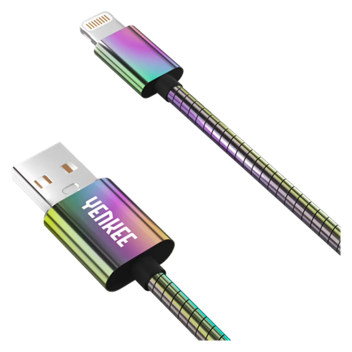 Yenkee YCU 651 Töltőkábel Lightning USB 2.0 acél fonat MFi 1 m #1