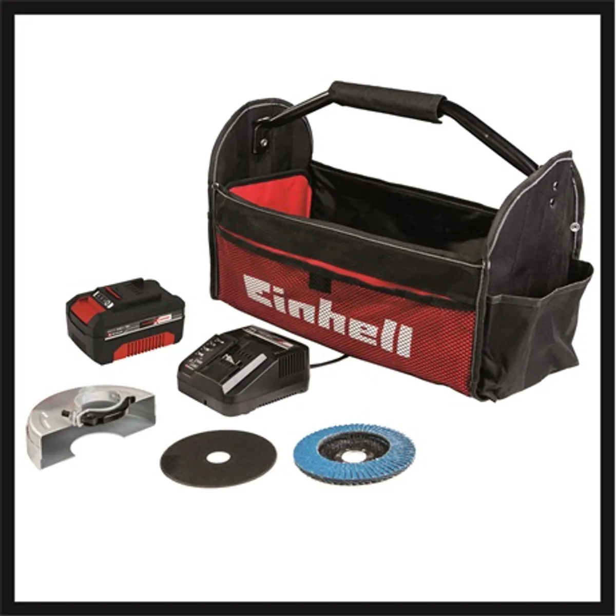 Einhell TE-AG 18 115 LI 1X4 0Ah Sarokcsiszoló 18V Li-Ion 115mm softgrip 3 pozíciós pótfogantyú #4