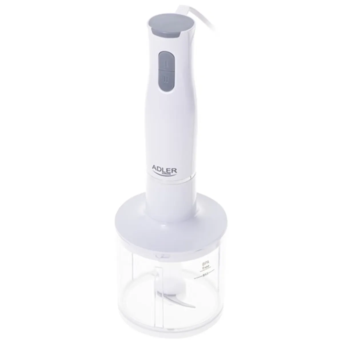 Adler AD4620 botmixer szett 800 W 2 sebesség rozsdamentes pengék 450 ml aprító 750 ml habverő tál #6