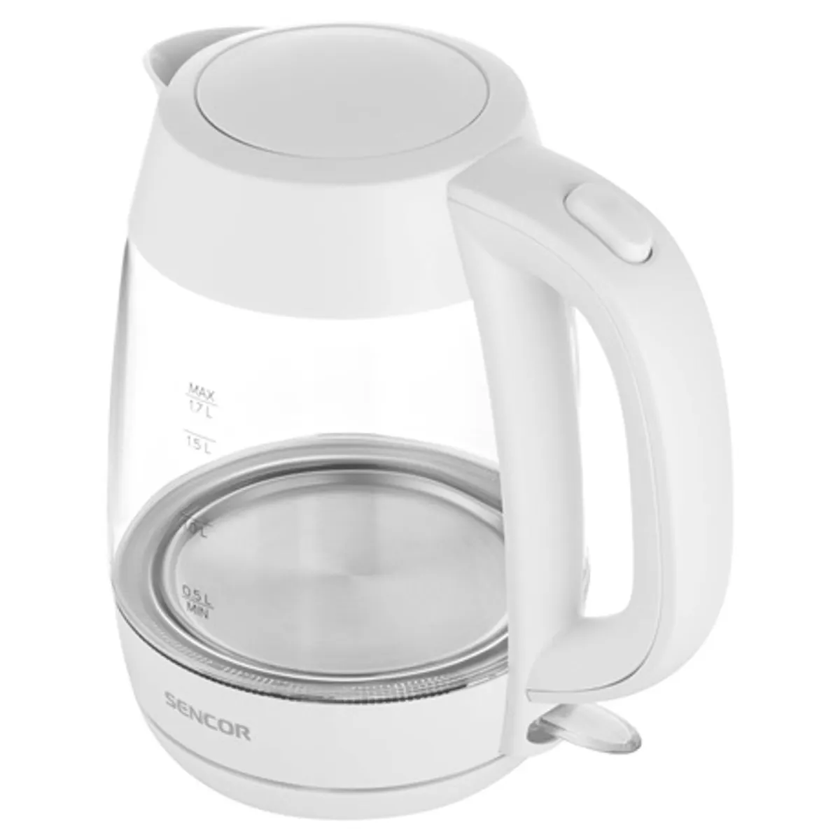 Sencor SWK7300WH vízforraló 1,7 l 2200 W üveg kivitel, vízszint jelző mindkét oldalon #3