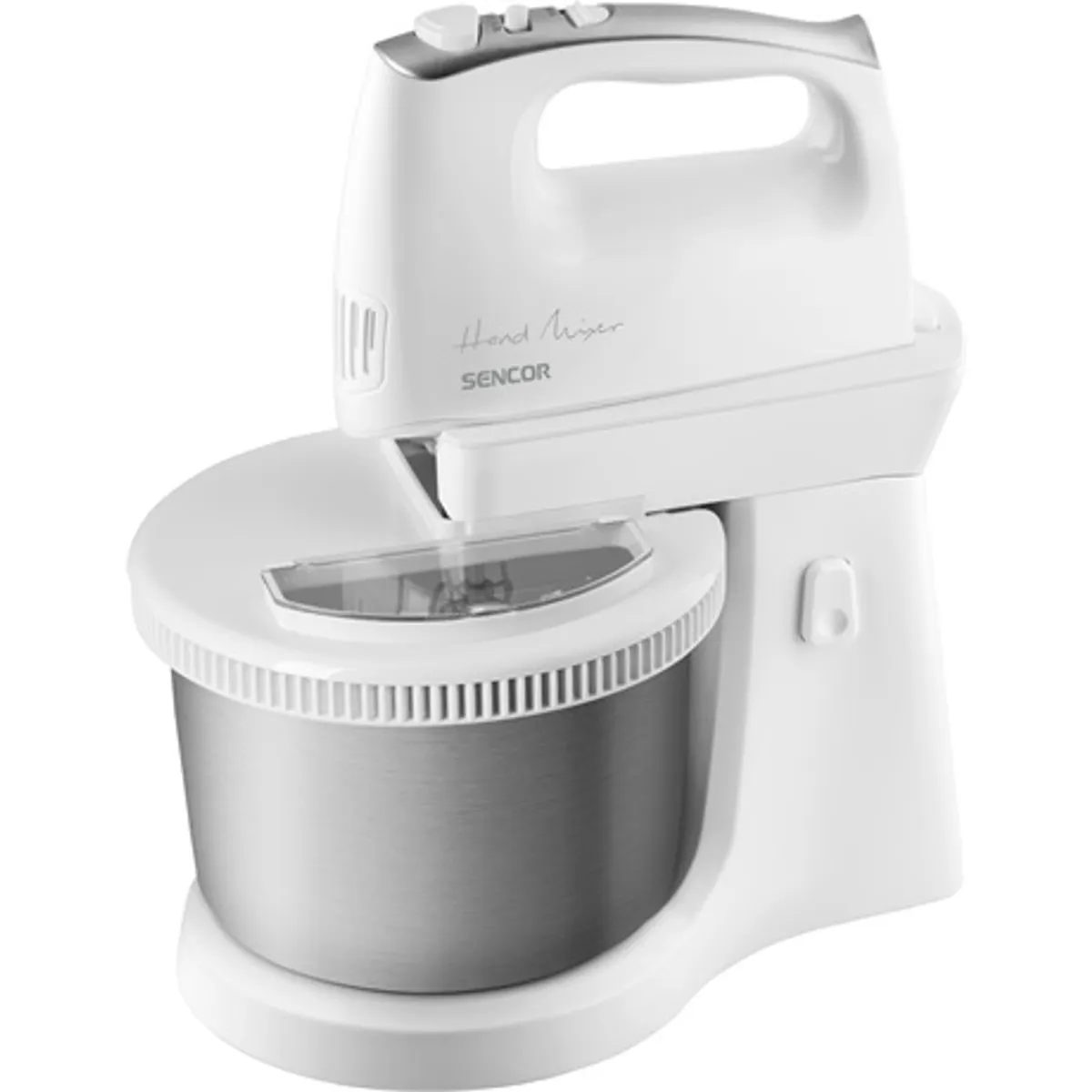 Sencor SHM6206SS kézi mixer forgótálas 500 W 5 fokozat Turbo 3,5 l tál #1