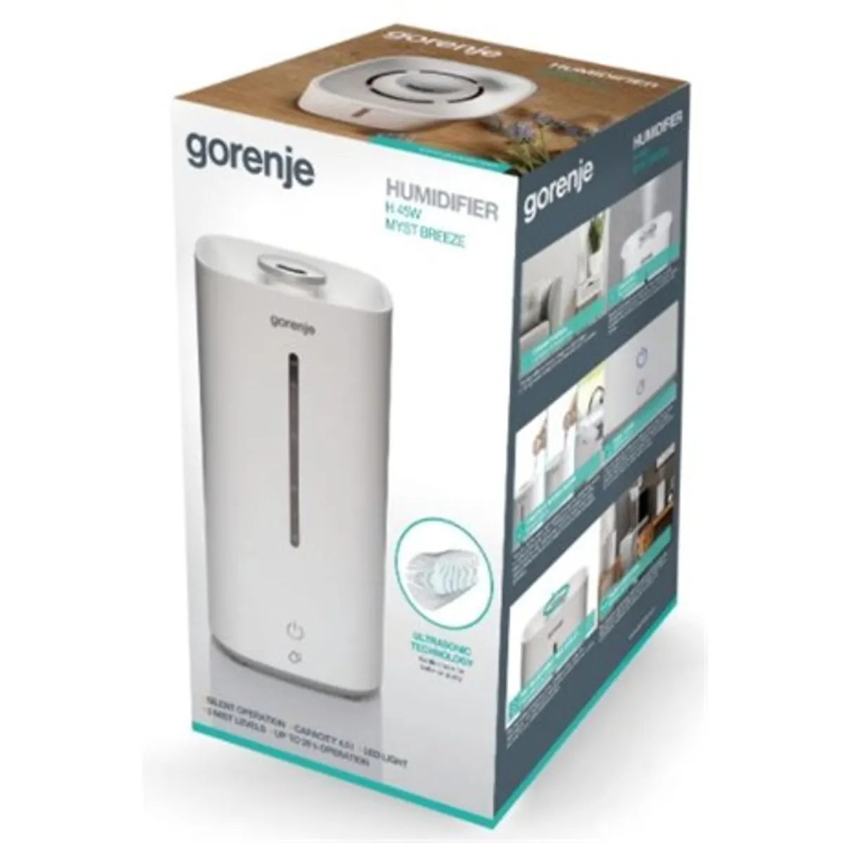 Gorenje H45W párásító ultrahangos 20 m2 23 W 4,5 liter időzítés 38dBA #5