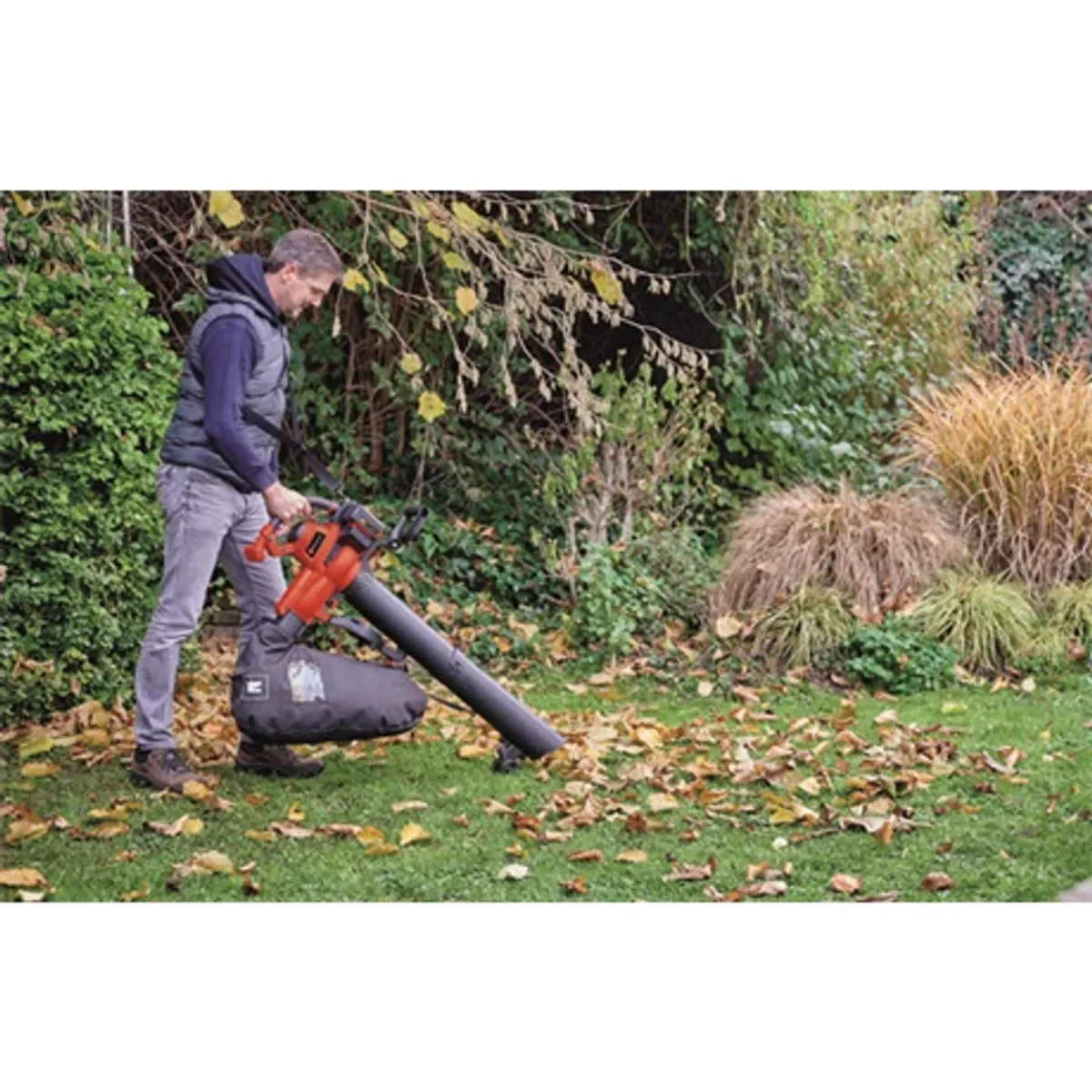 Einhell GE-CL 36/230 LI E SOLO Lombszívó Power X-Change 2x18V akku és töltőkészülék nélkül 45 L gyűjtőzsák #9
