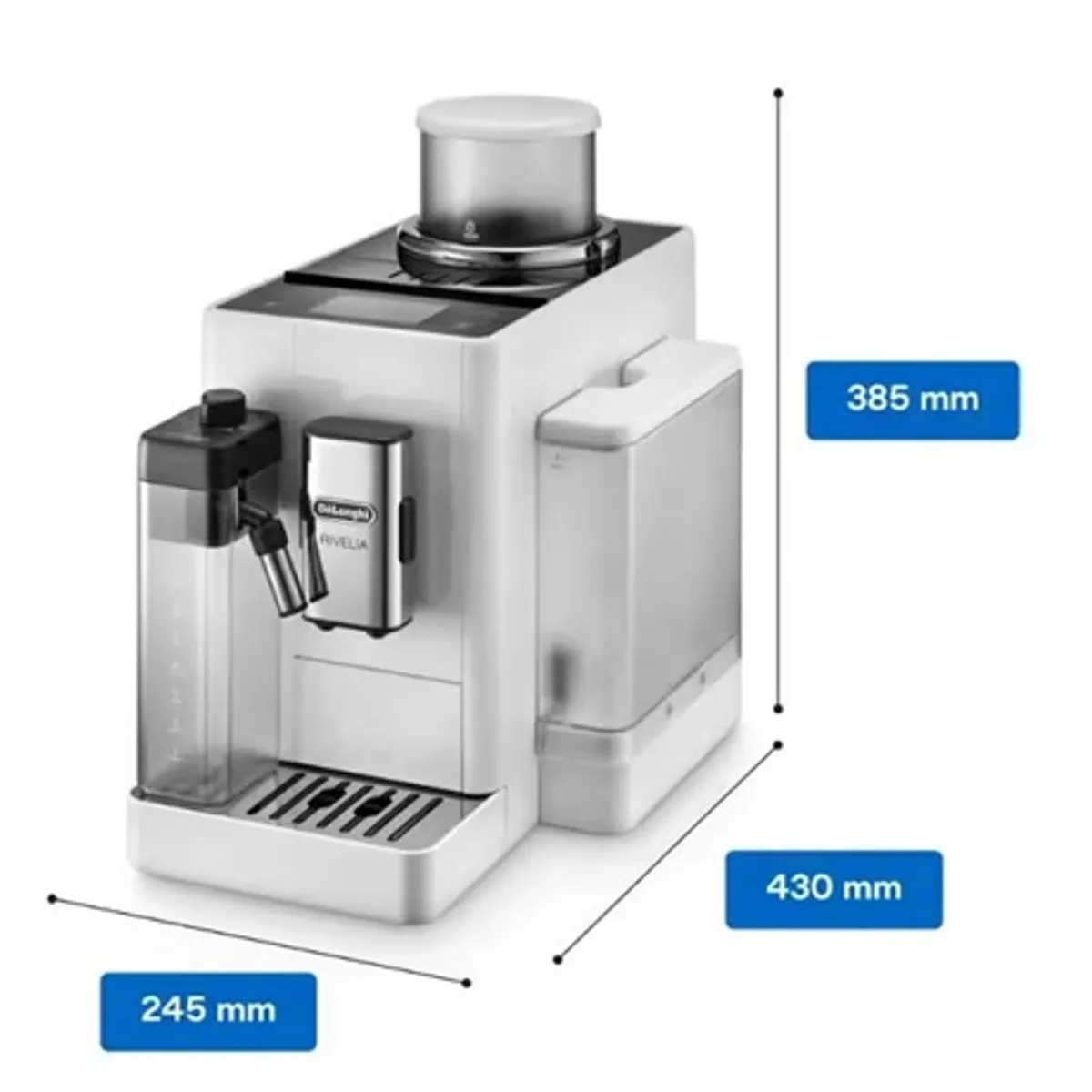 Delonghi EXAM440.55.W Rivelia automata kávéfőző LatteCrema Hot 4 felhasználói profil 3.5" TFT kijelző #6