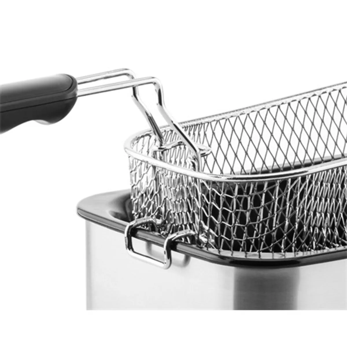 Eta 317290000 olajsütő rozsdamentes 3 literes zománc edény állítható kosár 150-190 °C 2000 W easy clean funkció csúszásmentes lábak #9