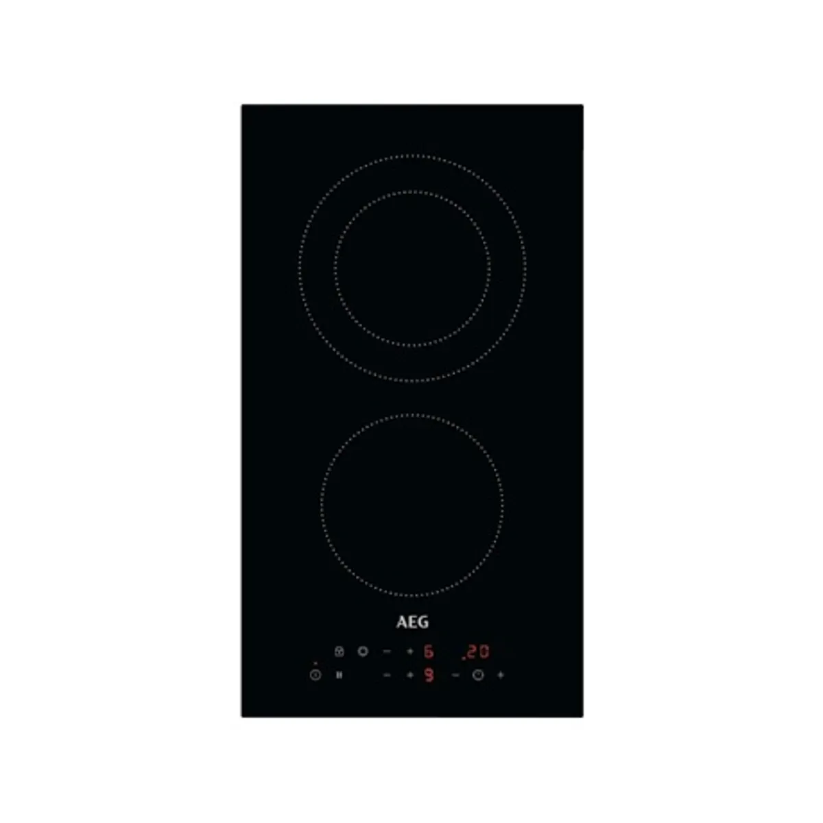 Aeg HRB32310CB Dominó üvegkerámia érintővezérlés elöl középen 3 lépés maradékhő kijelzés fekete 290x520mm #1