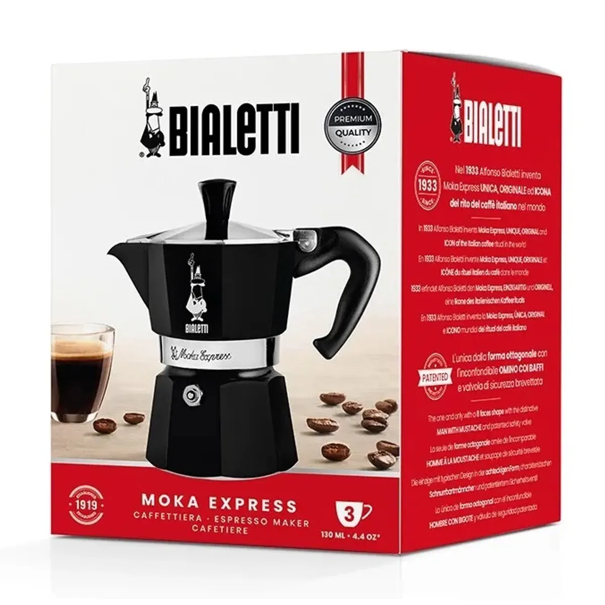 Bialetti 4953 Moka express 6 adag alumínium fekete #7