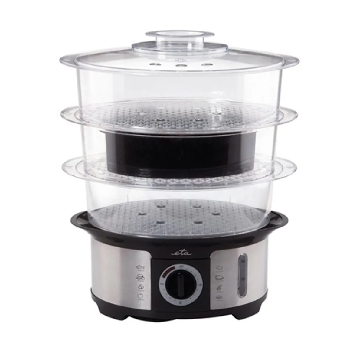 Eta 013490000 Steampot ételpároló 3 év garancia fűtőtestre 12,25 l 1,5 l rizs főző tál tojás főző tartozék 75 perc időzítő 1000 W #2