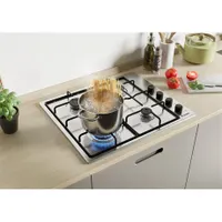 Candy CHW6LBX beépíthető gáz főzőlap inox 4 égő 1750W 1000W 2500W 2500W #3