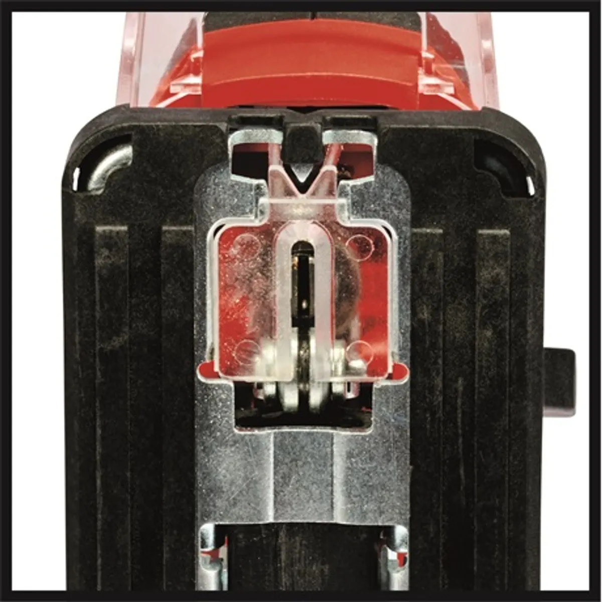 Einhell TC-JS 18 LI 1X2,5 AH Dekopírfűrész Power X-Change 18V Li-Ion porelszívás 70mm fa vágás 45 fok #4