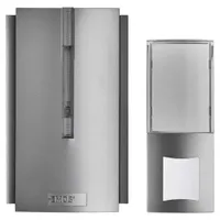 Emos P5760 vezeték nélküli csengő 120 m hatótávolság 16 dallam 85 dB 433 MHz USB-port 2 A self-learning párosítás IP44 ezüst #1