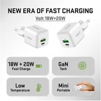 Yenkee YAC G38 Volt GaN töltő 20W USB-C és USB-A fehér #8