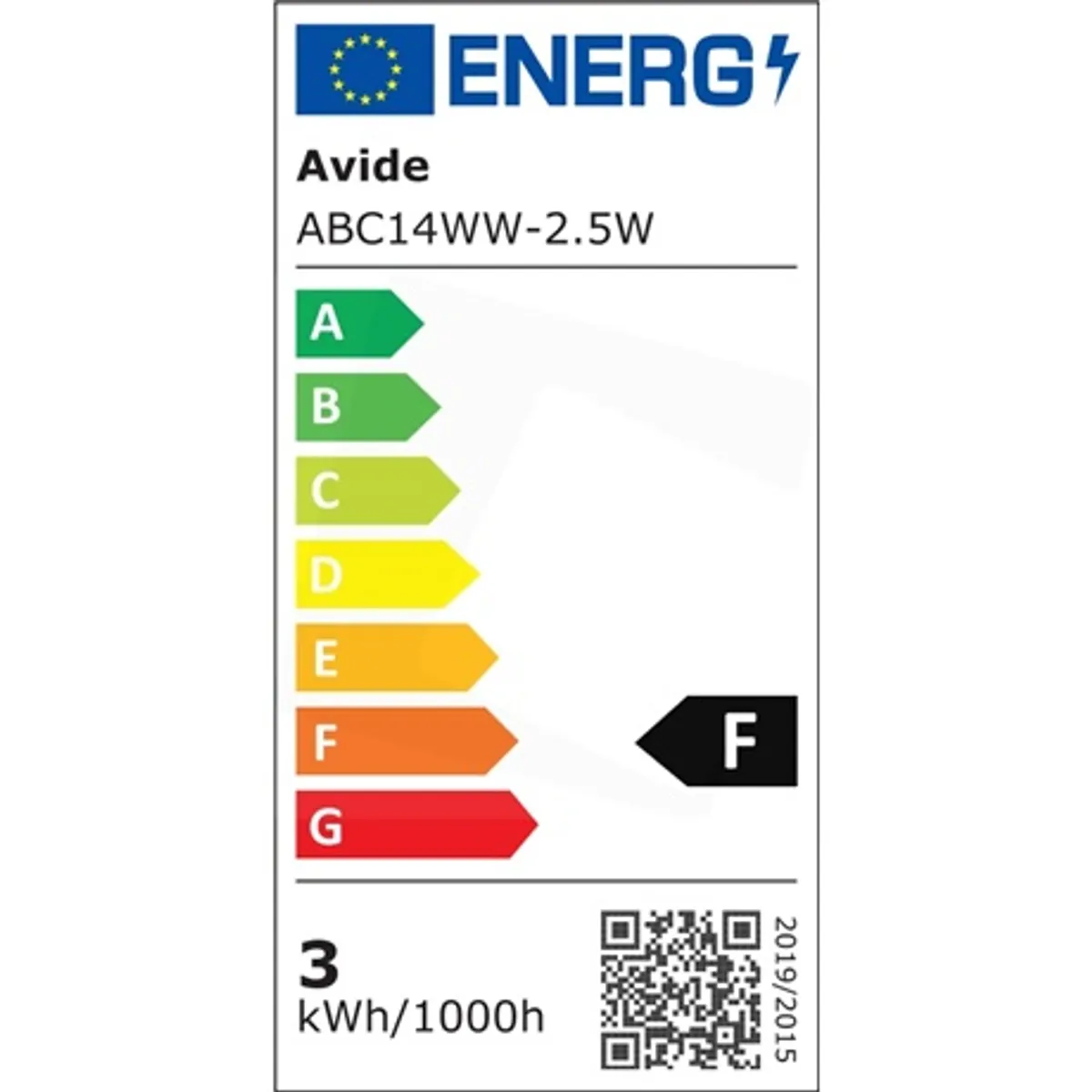 Avide ABC14WW-2.5W led gyertyaizzó E14 3000K 250 lm #3