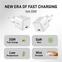Yenkee YAC G20 Volt USB-C töltő GaN 20W PD 3.0 QC4.0 Apple 2.4A AFC FCP #6