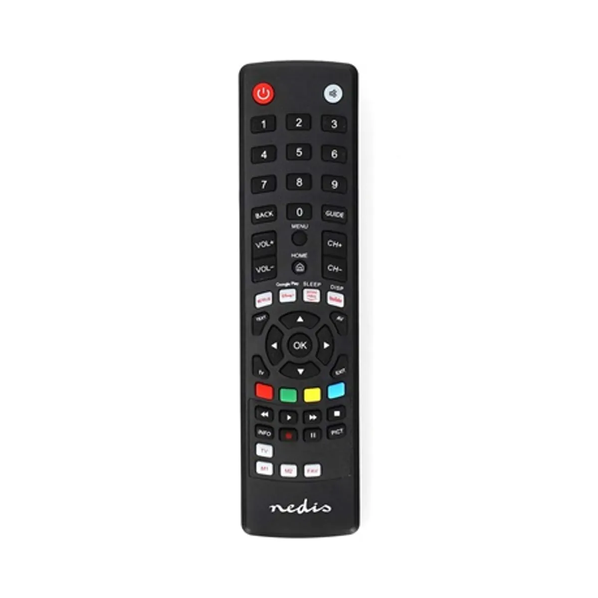 Nedis TVRC2310BK univerzális távirányító előre programozott kódbevitel Netflix YouTube Amazon Prime Google Play Disney plus #1
