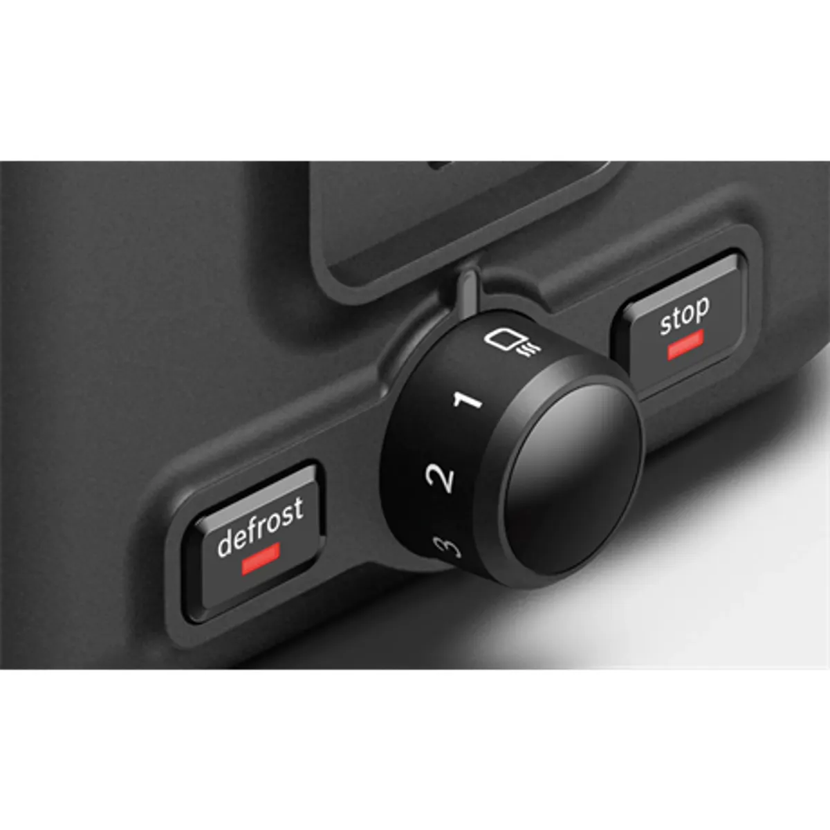 Bosch TAT3P423 DesignLine kenyérpirító 2 szeletes fémház kenyérközpontosítás olvasztás újramelegítés 970 W fekete #6
