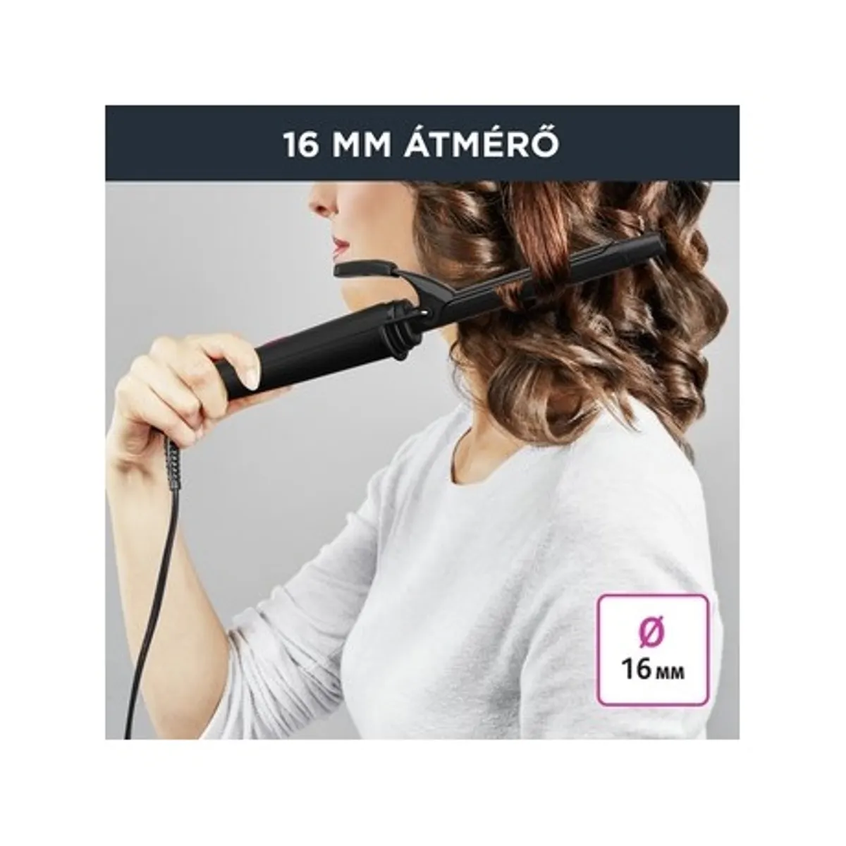 Rowenta CF2133F0 Curling Tong Basic hajsütővas 16 mm kerámia bevonat 180°C 1 perc #4
