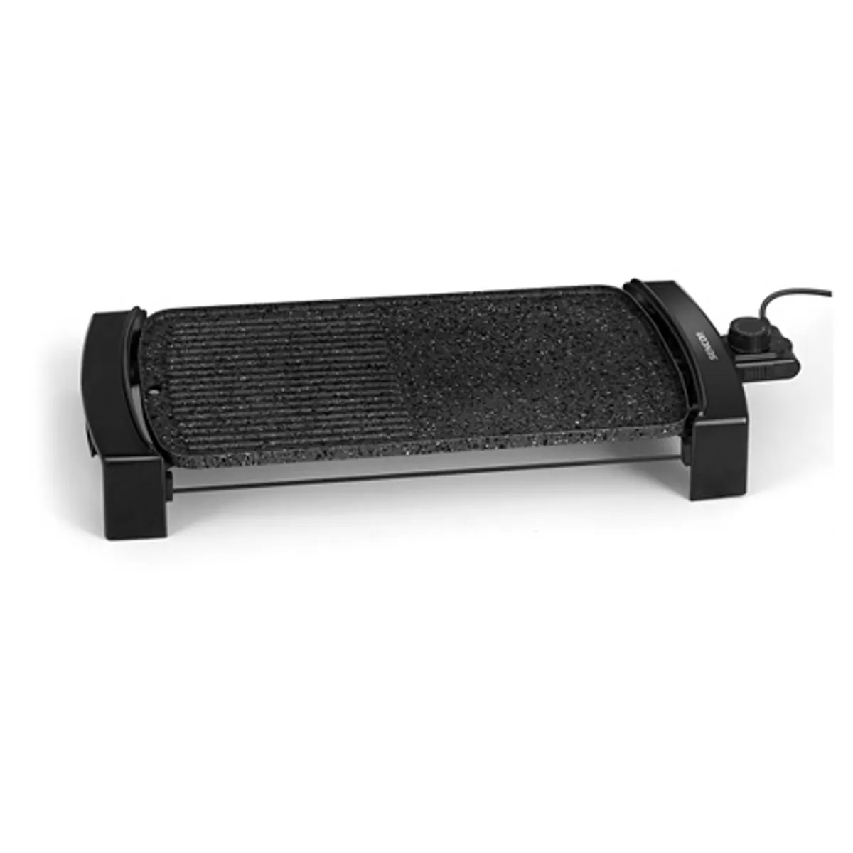 Sencor SBG 104BK grillsütő 2 az 1-ben asztali elektromos 44 x 25 cm 2300 W állítható hőmérséklet csepegtető tálca gránit felület #9