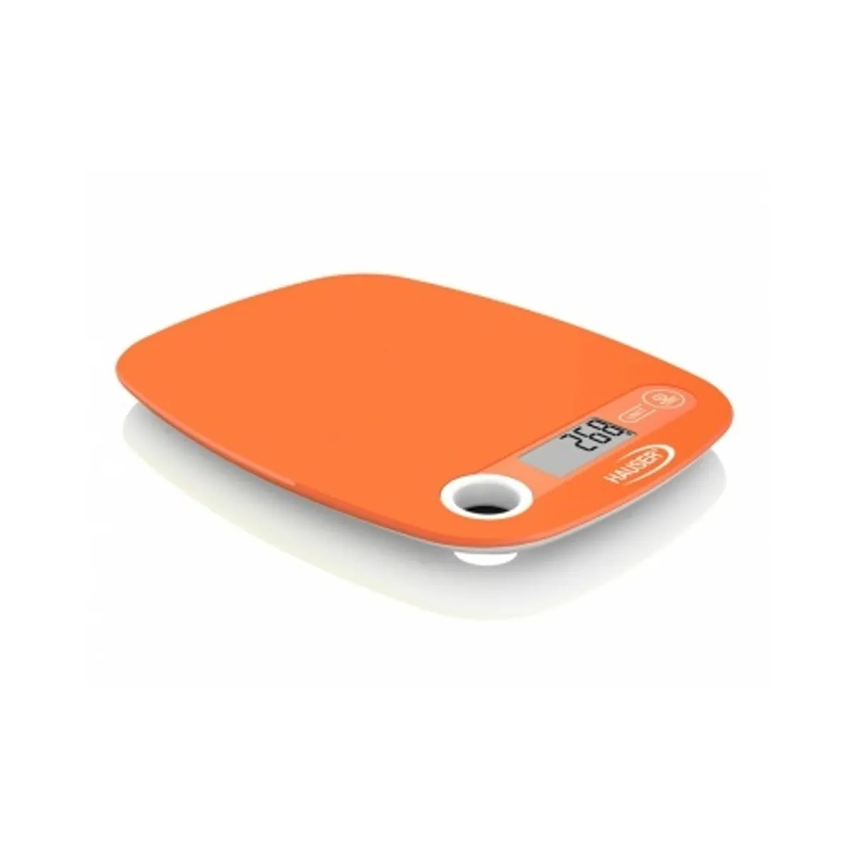 Hauser DKS1064O Digitális konyhai mérleg 5 kg 1 g tara funkció víz és tej mérő narancssárga #1
