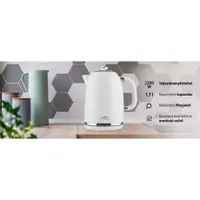 Eta 260590020 vízforraló 1.7 l 2200 W 360 fokos bázis kivehető szűrő vízjel automatikus kikapcsolás túlmelegedés védelem fehér #9