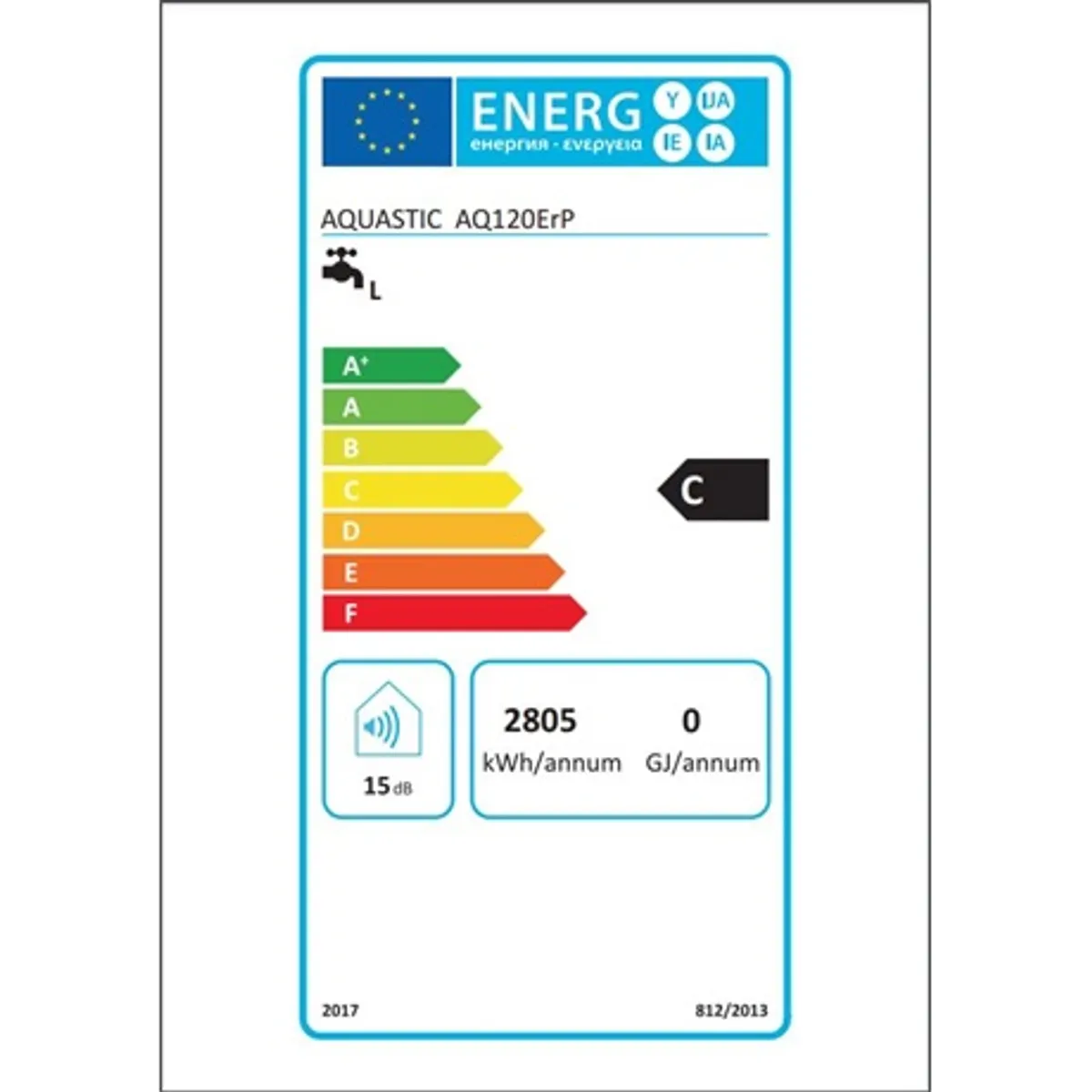 Hajdu aq eco 120 erp forróvíztároló titan tűzzománc bevonatú tartály magnézium aktív anód 120 l falra szerelhető #2
