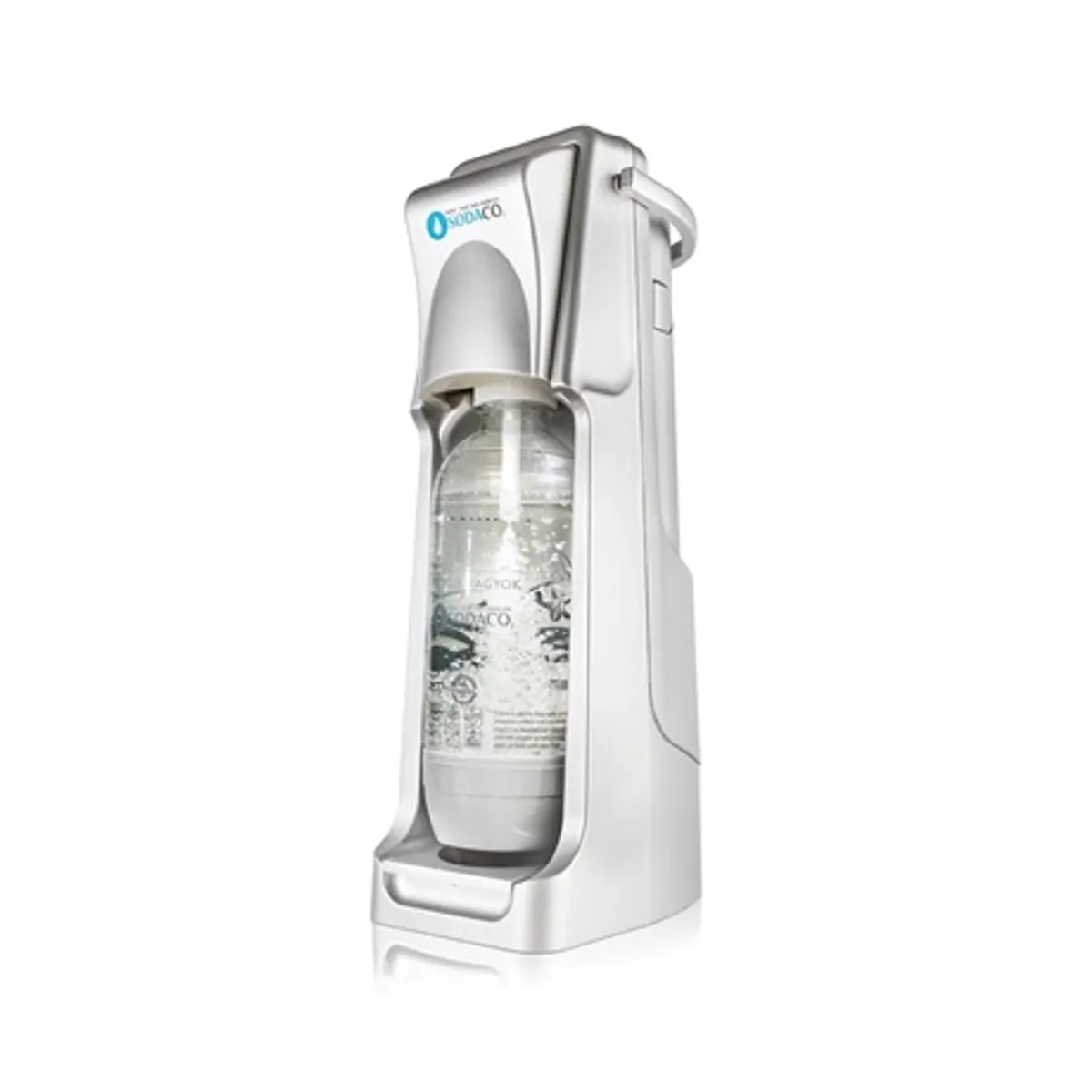Sodaco B100E ezüst műanyag 1 literes szénsavasító flakon 425 g co2 patron #1