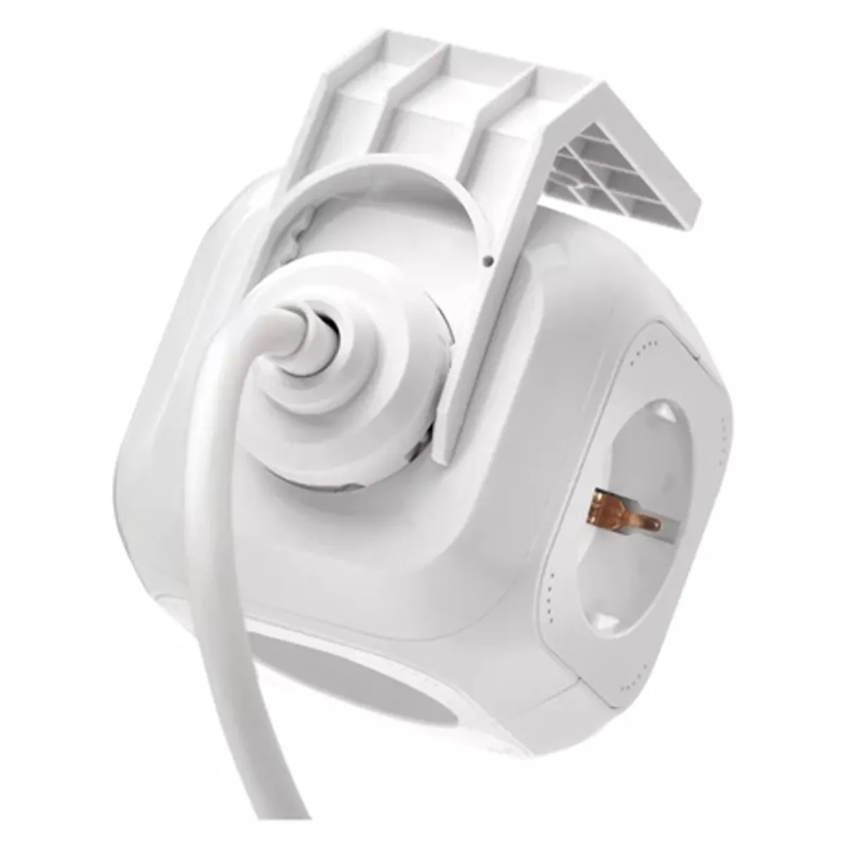 Emos P04219GU kocka hosszabbító 4 aljzat USB 2x 1,9 m fehér #4