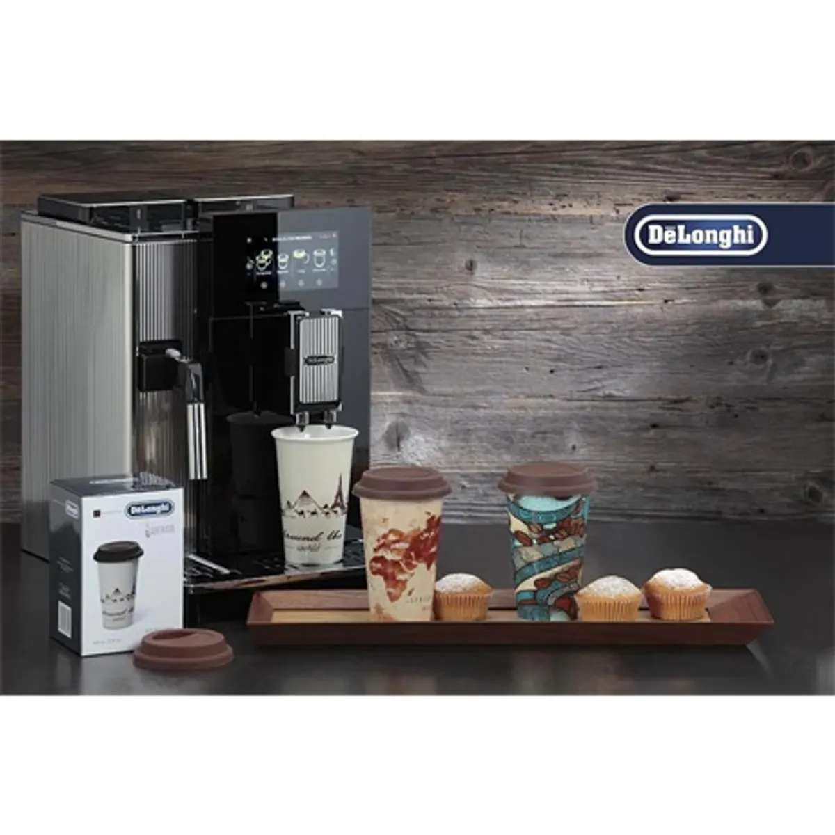 Delonghi DLSC057 Világjáró utazó bögre kerámia 300 ml duplafalú szilikon tetővel #3