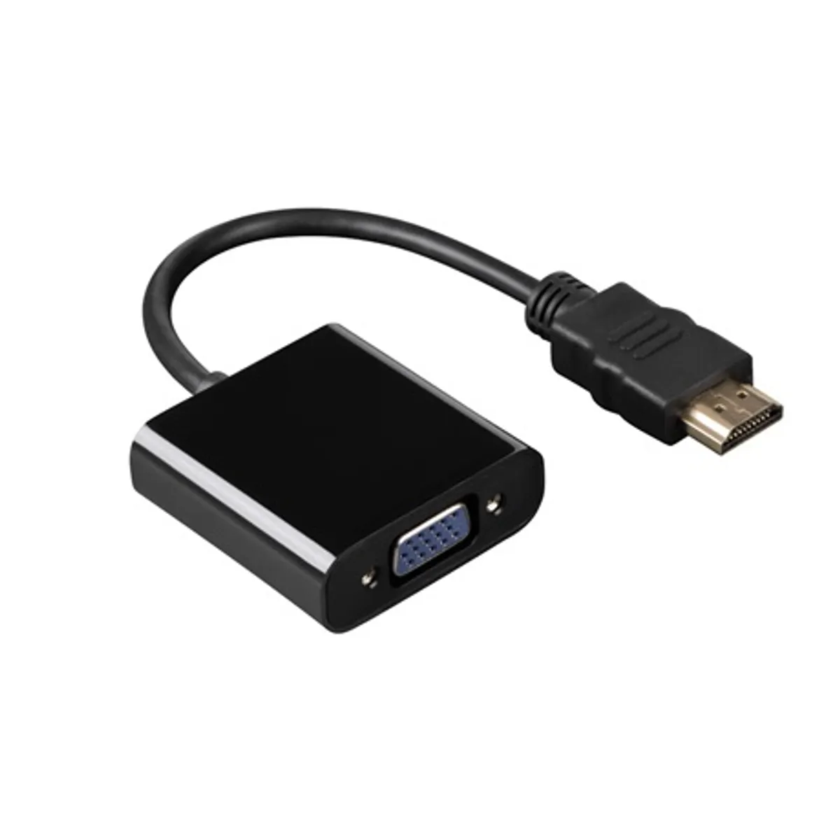 Hama 00200343 HDMI-VGA adapter aranyozott csatlakozó fekete #1