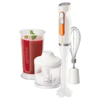 Sencor SHB4260WH-EUE3 botmixer szett 600 W 2 fordulatszám rozsdamentes pengék habverőfej 700 ml keverőedény 500 ml aprítóedény #1