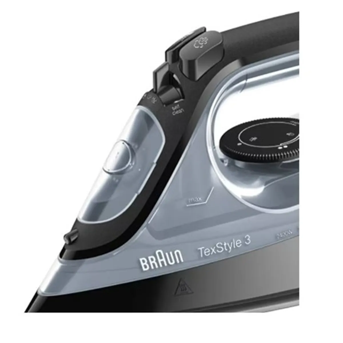 Braun SI3055BK TexStyle 3 gőzölős vasaló 2400 W 270 ml víztartály precíziós csúcs SuperCeramic bevonat automatikus kikapcsolás csepegésgátló #3